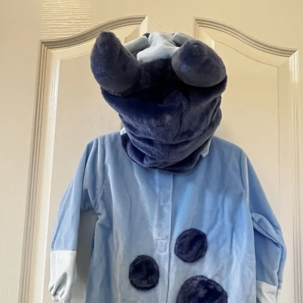 Suit Yourself Costume Co Bluey Costume Jumpsuit Headpiece Tail Toddler Size 2T